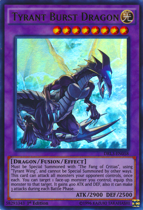 Tyrant Burst Dragon [DRL3-EN058] Ultra Rare | The CG Realm