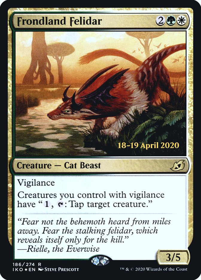 Frondland Felidar [Ikoria: Lair of Behemoths Prerelease Promos] | The CG Realm