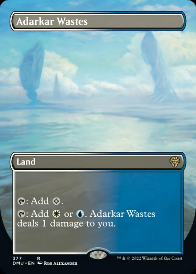 Adarkar Wastes (Borderless Alternate Art) [Dominaria United] | The CG Realm