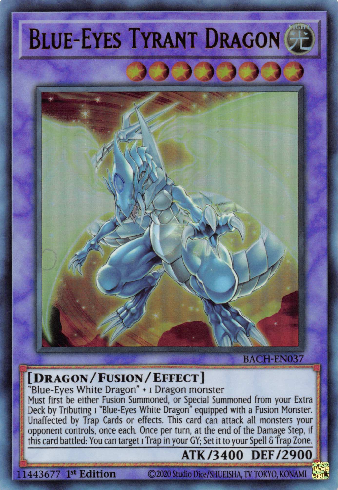 Blue-Eyes Tyrant Dragon [BACH-EN037] Ultra Rare | The CG Realm