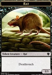 Rat // Cat Double-Sided Token [Commander 2017 Tokens] | The CG Realm