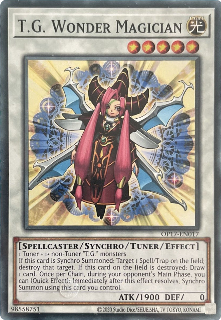 T.G. Wonder Magician [OP17-EN017] Common | The CG Realm