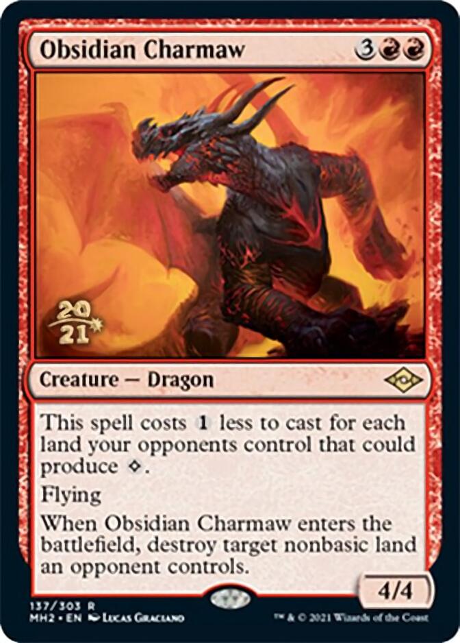 Obsidian Charmaw [Modern Horizons 2 Prerelease Promos] | The CG Realm