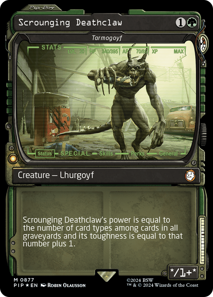 Scrounging Deathclaw - Tarmogoyf (Showcase) (Surge Foil) [Fallout] | The CG Realm