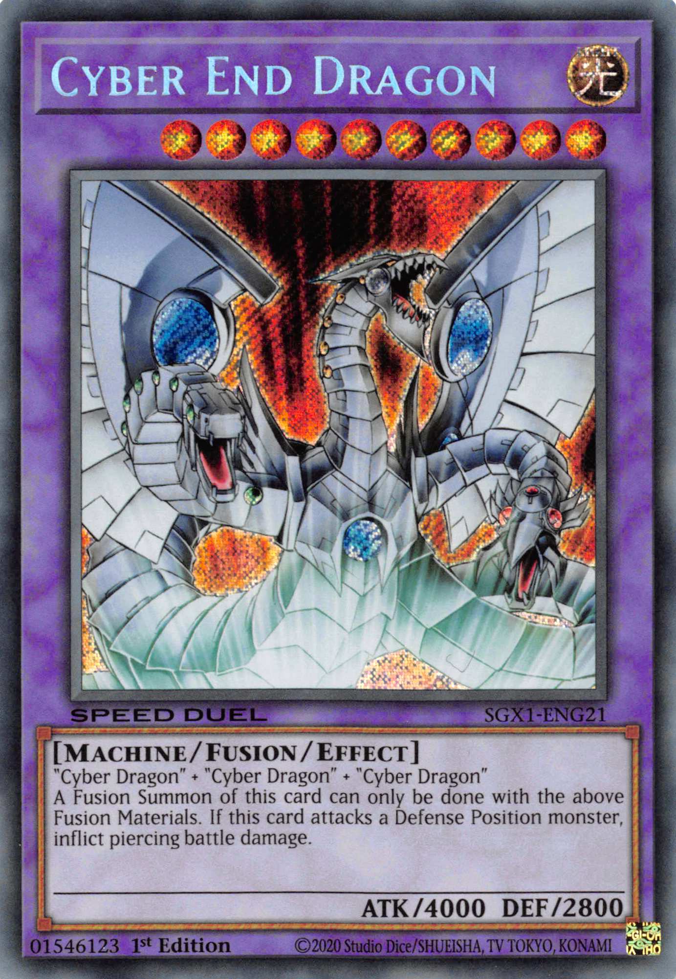 Cyber End Dragon [SGX1-ENG21] Secret Rare | The CG Realm