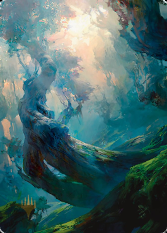 Forest 3 Art Card (Gold-Stamped Signature) [Zendikar Rising Art Series] | The CG Realm