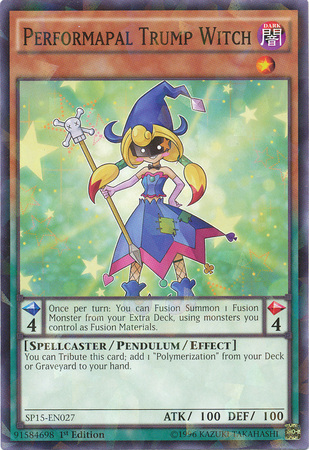 Performapal Trump Witch [SP15-EN027] Shatterfoil Rare | The CG Realm