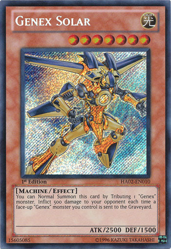 Genex Solar [HA02-EN010] Secret Rare | The CG Realm