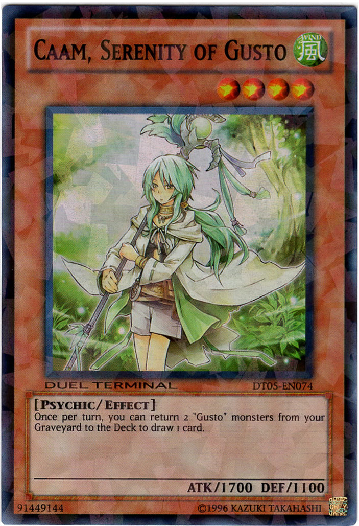 Caam, Serenity of Gusto [DT05-EN074] Super Rare | The CG Realm