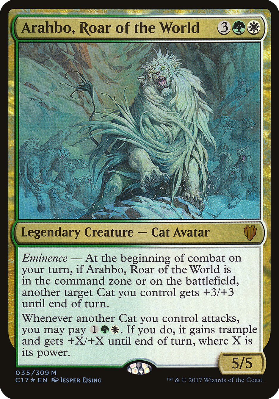 Arahbo, Roar of the World (Oversized) [Commander 2017 Oversized] | The CG Realm