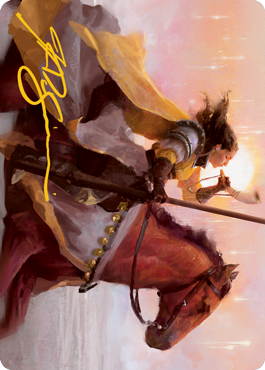 Sunrise Cavalier Art Card (Gold-Stamped Signature) [Innistrad: Midnight Hunt Art Series] | The CG Realm