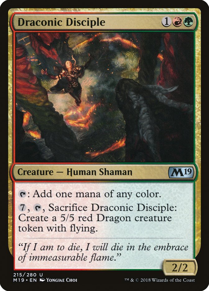 Draconic Disciple [Core Set 2019] | The CG Realm