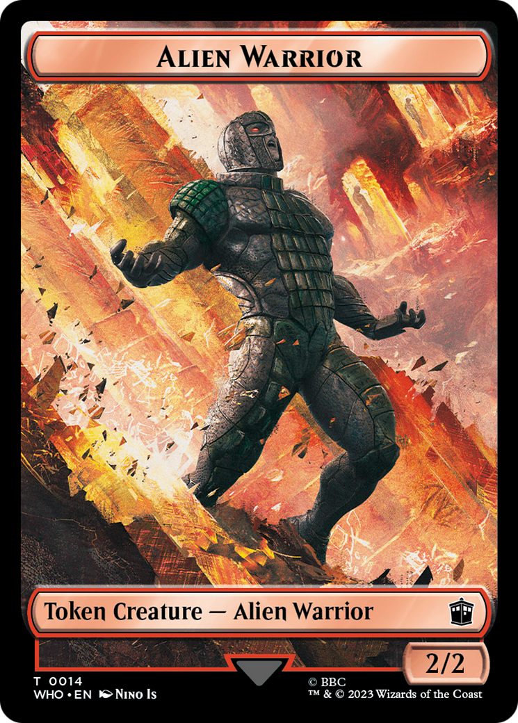 Alien Angel // Alien Warrior Double-Sided Token [Doctor Who Tokens] | The CG Realm