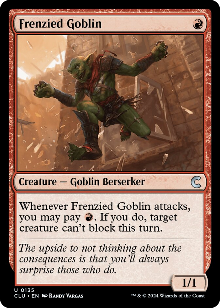 Frenzied Goblin [Ravnica: Clue Edition] | The CG Realm