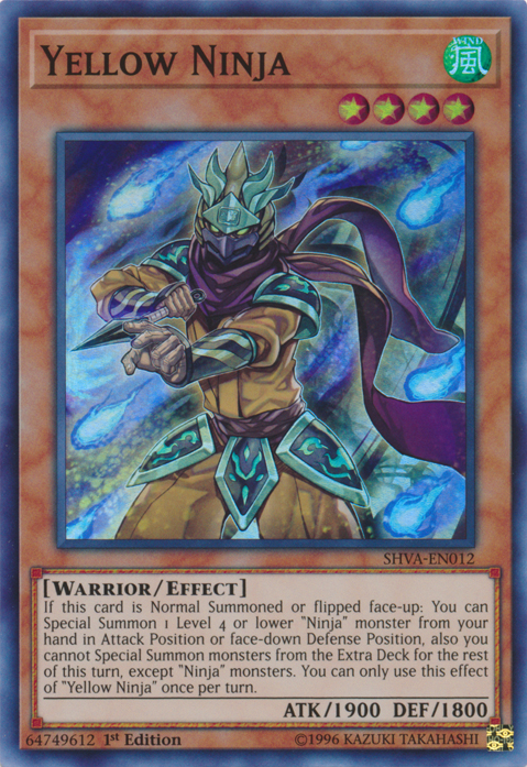 Yellow Ninja [SHVA-EN012] Super Rare | The CG Realm