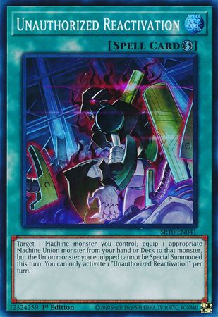 Unauthorized Reactivation [SR10-EN041] Super Rare | The CG Realm