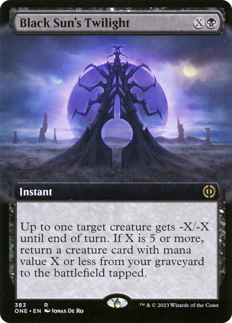 Black Sun's Twilight (Extended Art) [Phyrexia: All Will Be One] | The CG Realm