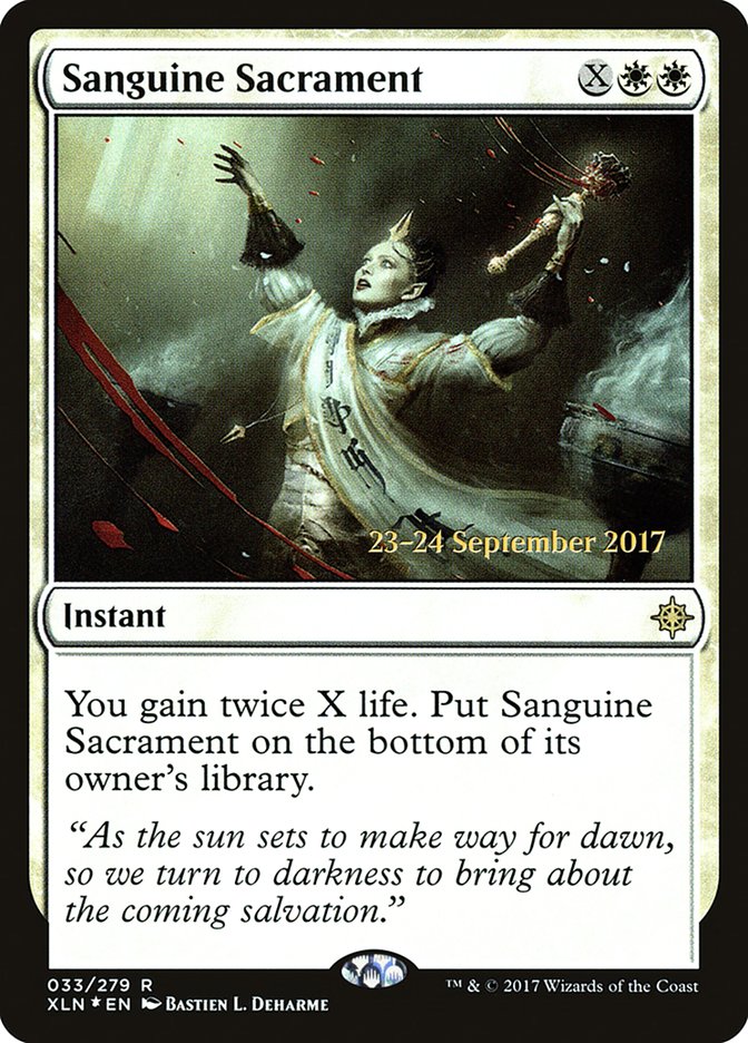 Sanguine Sacrament [Ixalan Prerelease Promos] | The CG Realm