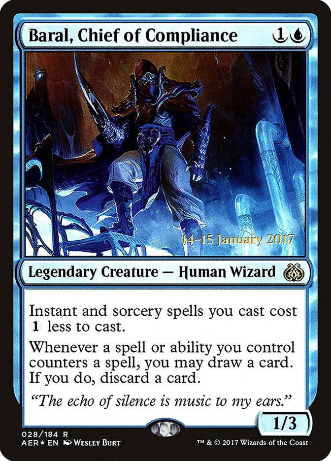 Baral, Chief of Compliance [Aether Revolt Prerelease Promos] | The CG Realm