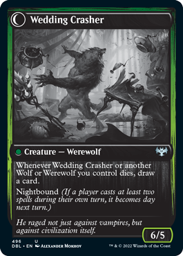 Wolfkin Outcast (DBL-496) - Innistrad: Double Feature: (Double Faced Transform)