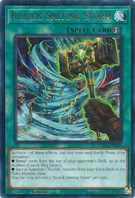 Runick Smiting Storm [TAMA-EN036] Rare | The CG Realm