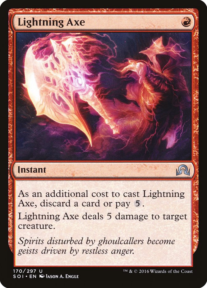 Lightning Axe [Shadows over Innistrad] | The CG Realm