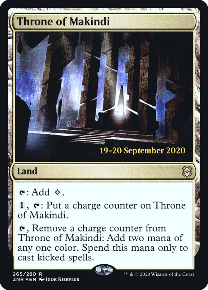 Throne of Makindi [Zendikar Rising Prerelease Promos] | The CG Realm