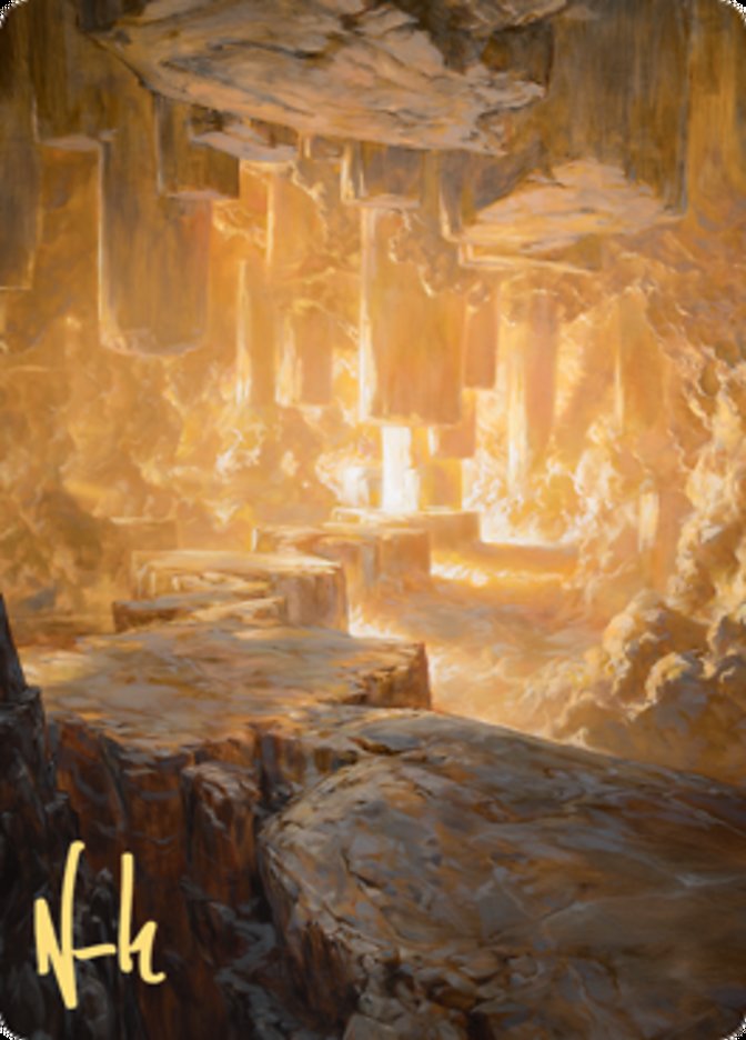 Pillarverge Pathway Art Card (Gold-Stamped Signature) [Zendikar Rising Art Series] | The CG Realm