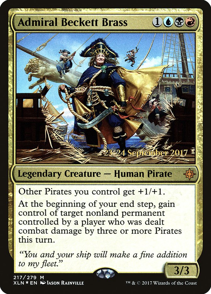 Admiral Beckett Brass [Ixalan Prerelease Promos] | The CG Realm