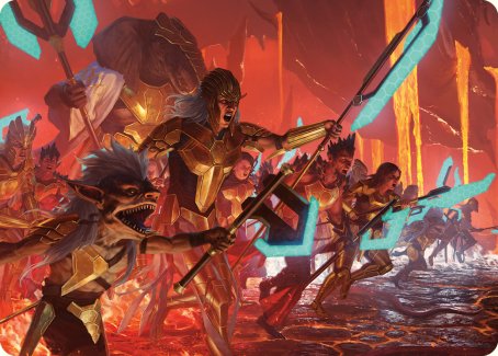 Roar of Resistance Art Card [Phyrexia: All Will Be One Art Series] | The CG Realm