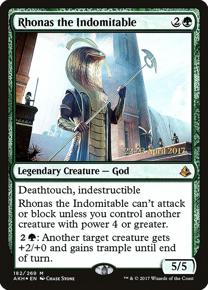 Rhonas the Indomitable [Amonkhet Prerelease Promos] | The CG Realm