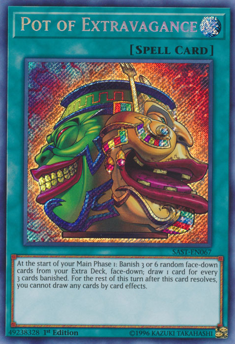 Pot of Extravagance [SAST-EN067] Secret Rare | The CG Realm