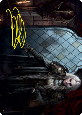 Thalia, Guardian of Thraben Art Card (Gold-Stamped Signature) [Innistrad: Crimson Vow Art Series] | The CG Realm