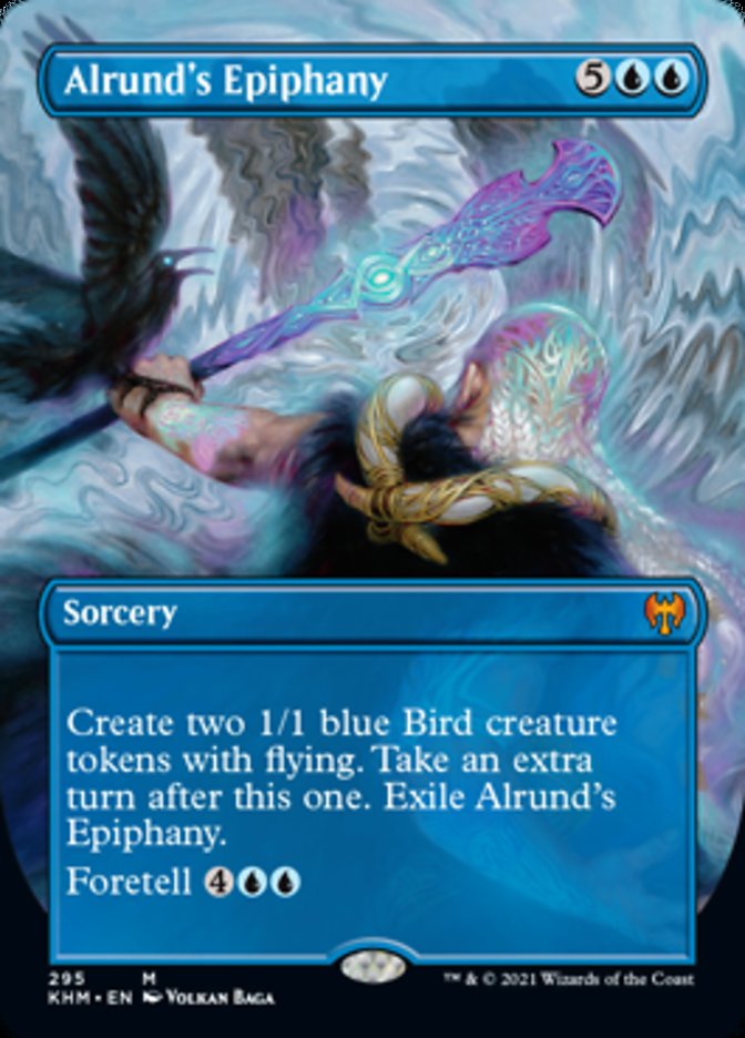 Alrund's Epiphany (Borderless Alternate Art) [Kaldheim] | The CG Realm