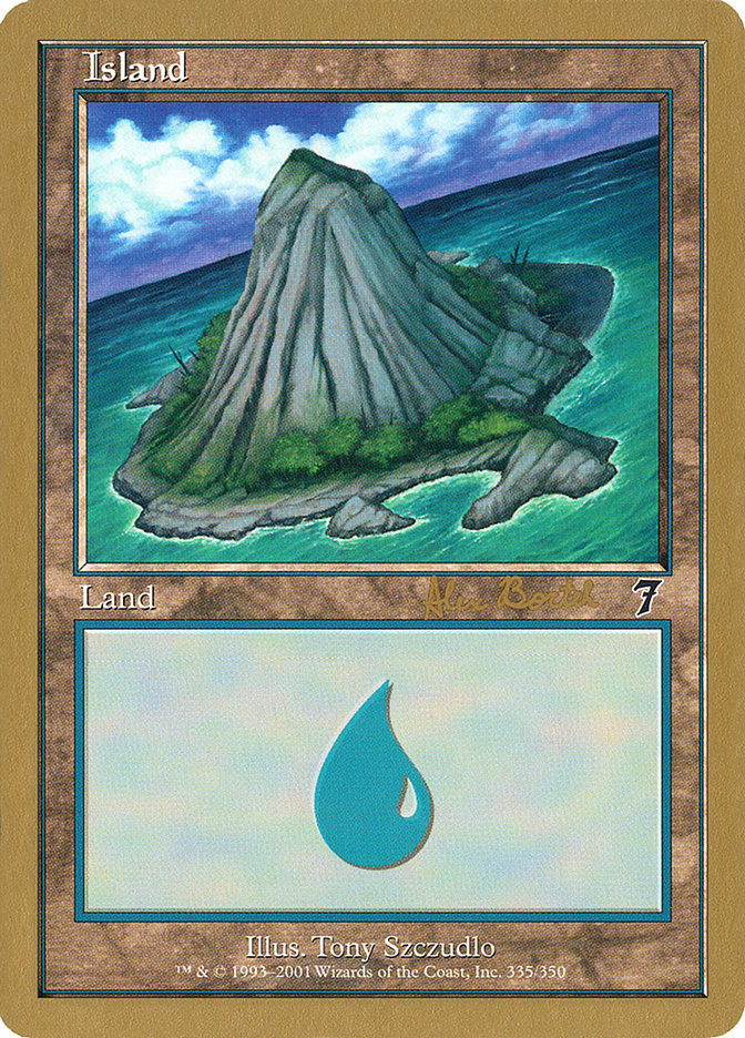 Island (ab335a) (Alex Borteh) [World Championship Decks 2001] | The CG Realm
