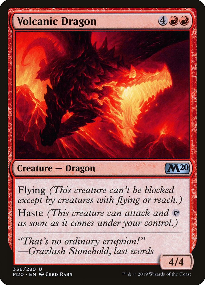 Volcanic Dragon [Core Set 2020] | The CG Realm