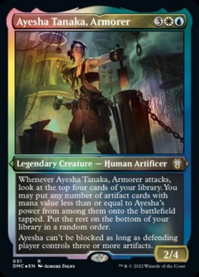 Ayesha Tanaka, Armorer (Foil Etched) [Dominaria United Commander] | The CG Realm
