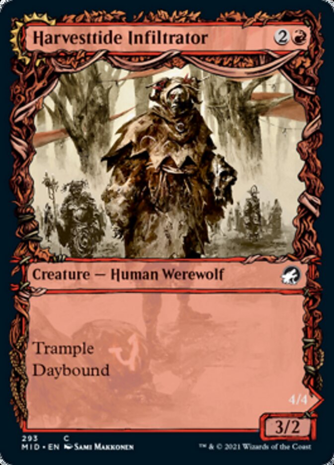 Harvesttide Infiltrator (Showcase) (MID-293) - Innistrad: Midnight Hunt: (Showcase, Double Faced Transform)