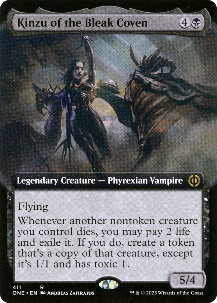 Kinzu of the Bleak Coven (Extended Art) [Phyrexia: All Will Be One] | The CG Realm