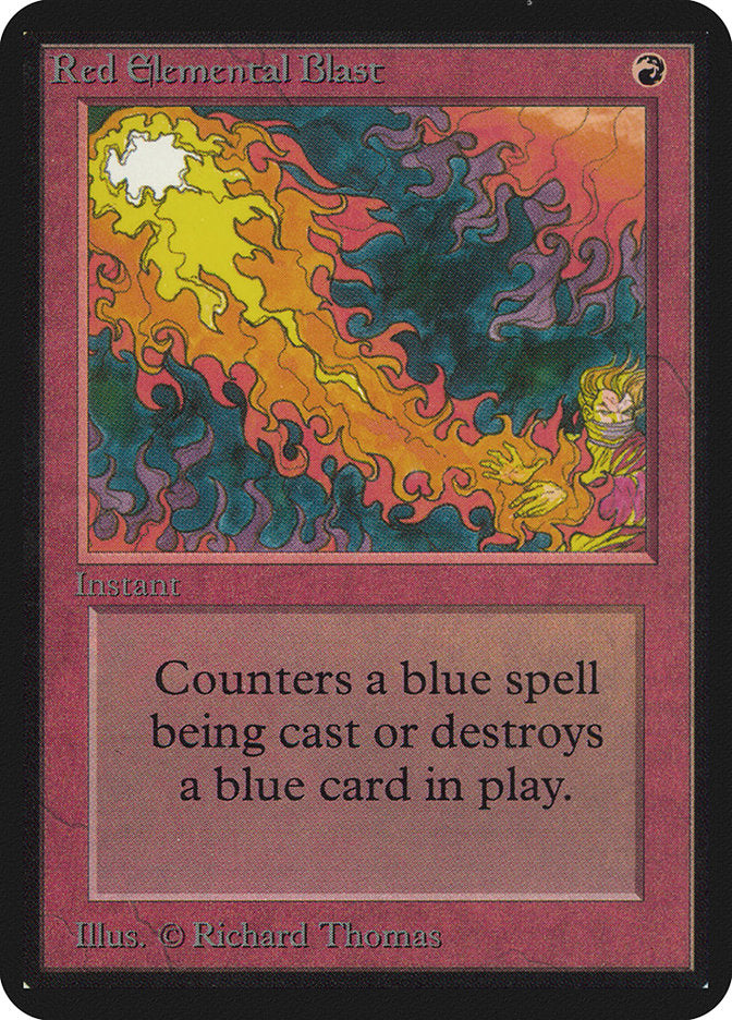 Red Elemental Blast [Alpha Edition] | The CG Realm