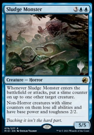 Sludge Monster (Promo Pack) [Innistrad: Midnight Hunt Promos] | The CG Realm