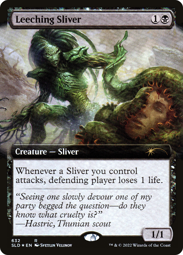 Leeching Sliver (Extended Art) [Secret Lair Drop Promos] | The CG Realm
