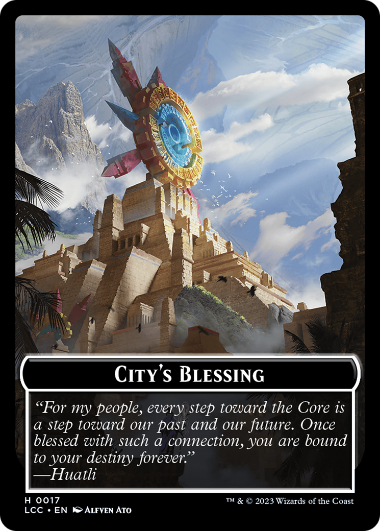 City's Blessing // Pirate (0005) Double-Sided Token [The Lost Caverns of Ixalan Commander Tokens] | The CG Realm