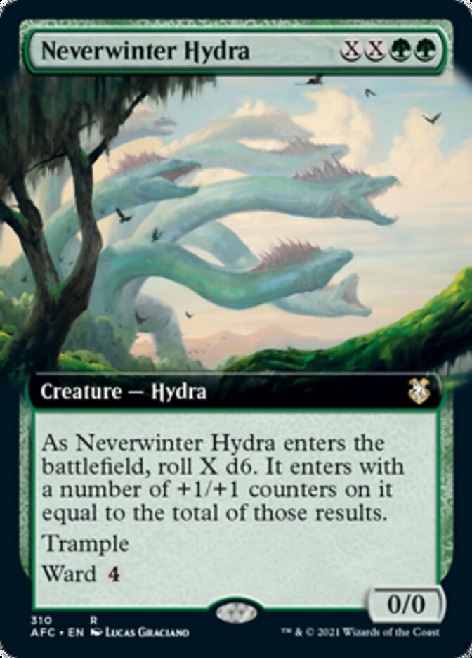 Neverwinter Hydra (Extended Art) [Dungeons & Dragons: Adventures in the Forgotten Realms Commander] | The CG Realm