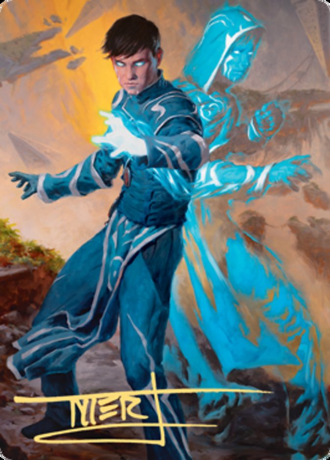 Jace, Mirror Mage 1 Art Card (Gold-Stamped Signature) [Zendikar Rising Art Series] | The CG Realm