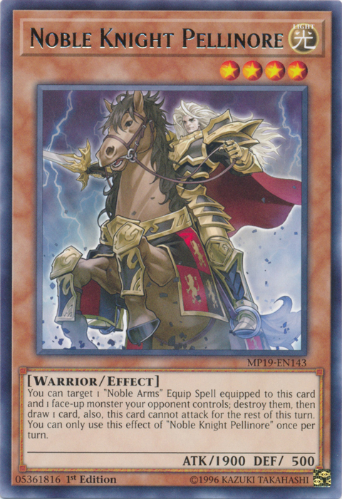 Noble Knight Pellinore [MP19-EN143] Rare | The CG Realm