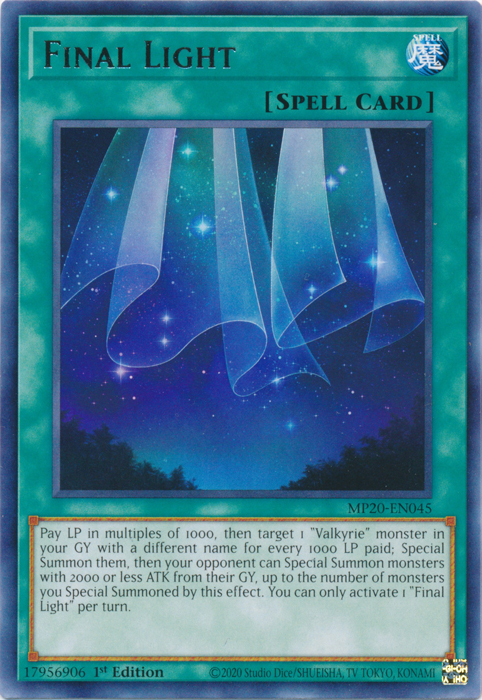 Final Light [MP20-EN045] Rare | The CG Realm