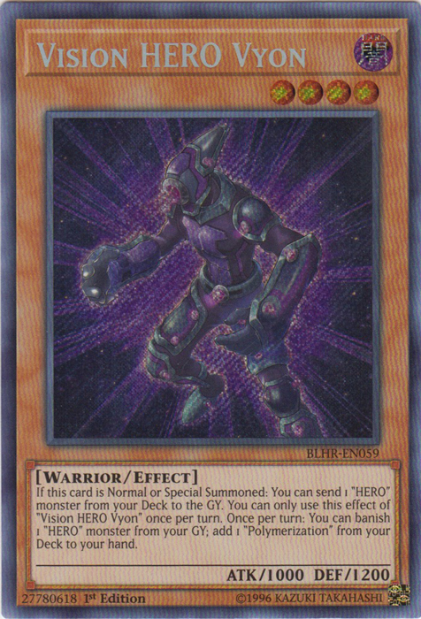 Vision Hero Vyon [BLHR-EN059] Secret Rare | The CG Realm