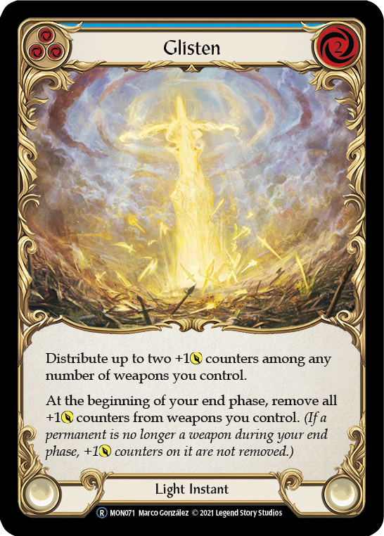 Glisten (Blue) [U-MON071-RF] (Monarch Unlimited)  Unlimited Rainbow Foil | The CG Realm