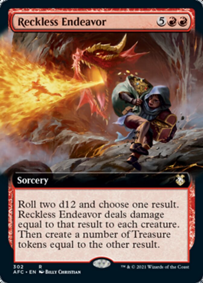 Reckless Endeavor (Extended Art) [Dungeons & Dragons: Adventures in the Forgotten Realms Commander] | The CG Realm